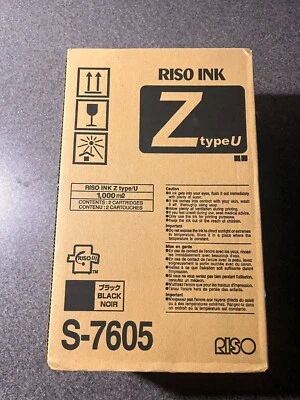 Tinta negra marca Riso S-7605, tintas risógrafas para RZ / MZ / EZ Series S-4254 - Imagen 1 de 3