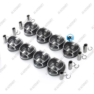 8x Pistons & Rings Set STD For BMW 550i 650i 750i X5 E63 E64 E53 E70 N62B48 4.8L - Picture 1 of 5