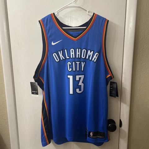 Paul George #13 Oklahoma City Thunder Authentic Nike NBA  Jersey Size 56 Cover