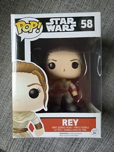 Funko POP! Star Wars The Force Awakens - Rey #58 Vaulted! - Picture 1 of 6