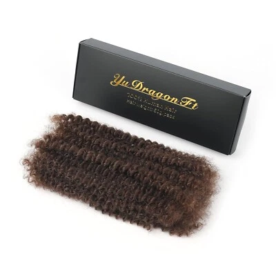 Cabello humano rizado afro rizado a granel para micro locos/giros/trenzas/reparación permanentes Foto 1 de 4