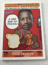 Steve Francis jersey relic basketball card 2005 Topps Bazooka Adventures #ADV-SF