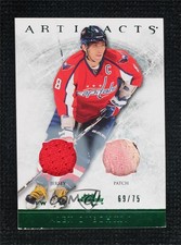 2012-13 Upper Deck Artifacts Emerald Jersey/Patch /75 Alex Ovechkin #2 Patch