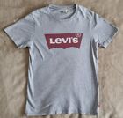 Original Levis Chest Logo Grey Cotton Round-Neck T Shirt Size Xs 32"
