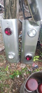 Vintage Maxim Fire Truck Grill Lights And Panel Two Total - Picture 1 of 4