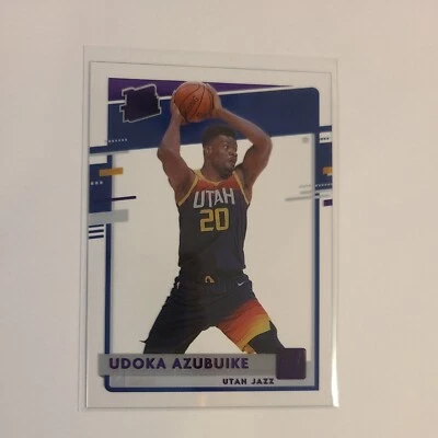 2020-21 Donruss Clearly UDOKA AZUBUIKE RATED ROOKIE PURPLE UTAH JAZZ #69 - Image 1 of 3