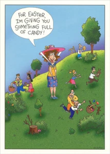 Something Full of Candy - Designer Greetings Funny Easter Card - Picture 1 of 2