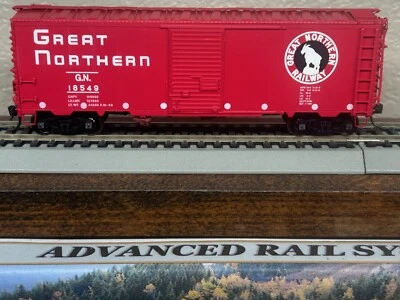 GREAT NORTHERN EMPIRE BUILDER VERMILLION RED- 40ft 12 PANEL BOX CAR HO Scale NEW - Image 1 of 4