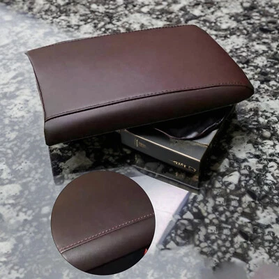 For Lexus RX350 450h 2016-2022 Dark Brown Leather Console Armrest Box Cover TrqI - Изображение 1 из 4
