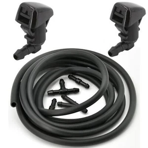 Universal Car Windshield Wiper Washer Squirter Nozzle Spray Jet Kit Fluid Hose2M - Picture 1 of 4
