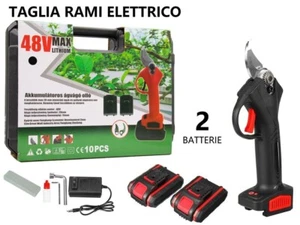 X Tijera De Poda A Batería Corta 48V Corte 30Mm Maletín + 2 Baterías Mar - Imagen 1 de 1