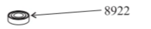 Bearing 8922 ARDISAM OEM BALL R12 DOUBLE LIP SE FITS E43 POST HOLE DIGGER - Picture 1 of 6