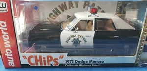 Autoworld 1975 Dodge Monaco "Chips" California Highway Patrol 1:18 Diecast - Picture 1 of 5