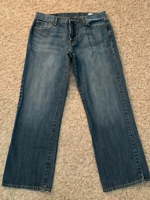 EUC Lucky Brand Jeans Straight Leg Men's tag = 34 (MEASURED 33x28) (7771) - Image 1 of 4