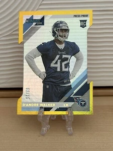 2019 Panini Donruss RC Rated Rookie Gold Foil Die Cut SP #2/25 D’Andre Walker - Picture 1 of 2