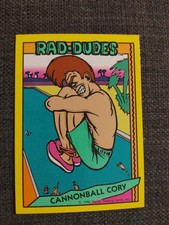 1990 RAD-DUDES  Cannonball Cory Pacific Trading Cards #1