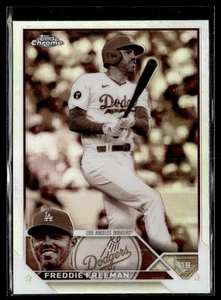 2023 Topps Chrome #5 Freddie Freeman Sepia Refractors - Picture 1 of 2