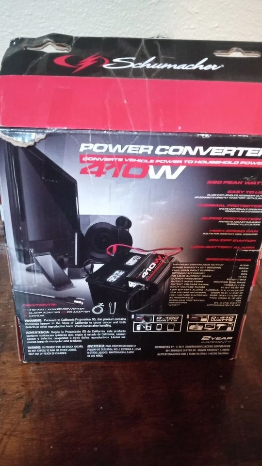 Schumacher Power converter  410 W Continuos  Watts , Household Power new - Image 1 of 1