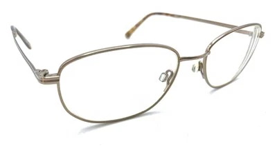 Monturas de gafas Flexon Twain 600 710 doradas rectangulares 52-17 140 hombres mujeres Foto 1 de 4