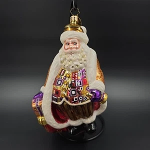 Seltener Christopher Radko Weihnachtsmann Weihnachtsschmuck - Bild 1 von 12