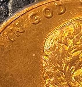1992 Lincoln Cent DDO And Toned Reverse. Free Shipping - Picture 1 of 8