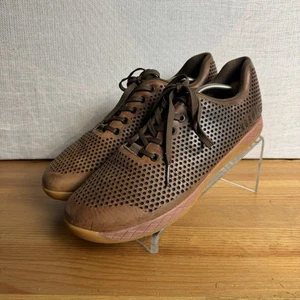 No Bull Sneaker Herren 14 / Damen 15,5 kaffeebraun perforiertes Leder Turnschuhe - Bild 1 von 15