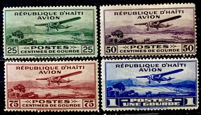 Haiti 1929-30. Air Post SC# C1-C4.Mint Hinged OG - Image 1 of 4
