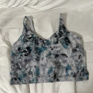 Camiseta sin mangas Lululemon Align para mujer Kaleidofloral multi recortada Nulu talla 8 - Imagen 1 de 8