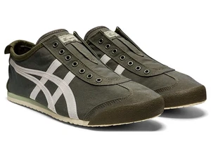 Onitsuka Tiger MEXICO 66 SLIP-ON MANTLE GREEN/BIRCH Unisex  1183B603.301 NEW BOX - Picture 1 of 9