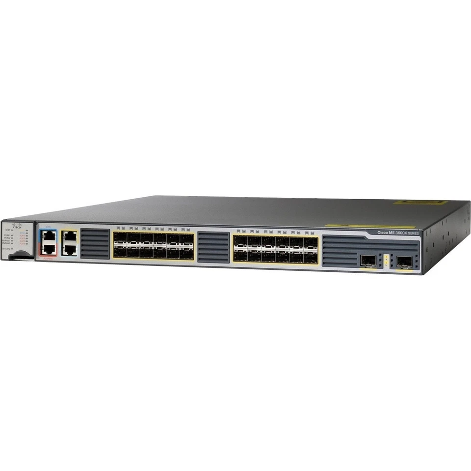 Cisco ME-3600X-24FS-M Ethernet Access Switch 24 Port GE SFP 10 Port GE SFP+ USED - Image 1 of 1
