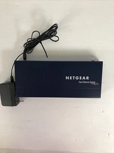 NETGEAR FS108P ProSafe 8-port 10/100mb/s switch with 4-port POE w/power adapter - Picture 1 of 6