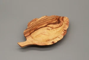 Kleine Teller " Weinblatt” | L. 10 cm | aus Olivenholz | Handmade - Bild 1 von 4