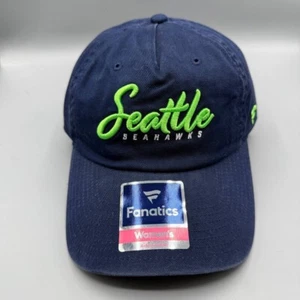 Sombrero Seattle Seahawks Mujer Azul Bordado Fanáticos Correa Gorra Trasera Nuevo - Imagen 1 de 8