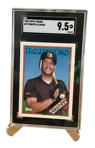 1988 Topps Traded#4T Roberto Alomar #SGC 9.5 MT+ Rookie RC HOF - Picture 1 of 2