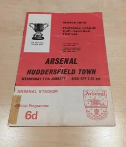 Arsenal v Huddersfield Town 1967/68 League Cup Semi- Final 1st Leg - Picture 1 of 1
