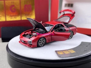 PGM 1:64 JDM Red RX7 FD3S Round Racing Sports Model Diecast Metal Car - Picture 1 of 15