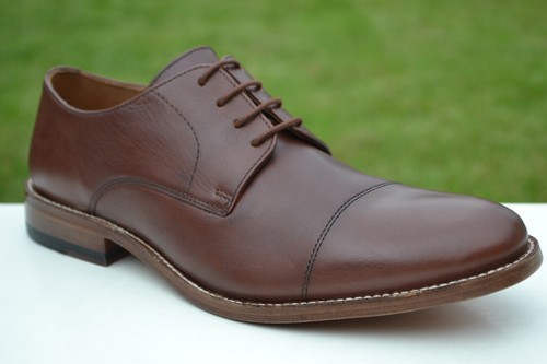 Scarpe Oxford Clarks uomo formali JAMES CAP pelle marrone inglese UK 8 42