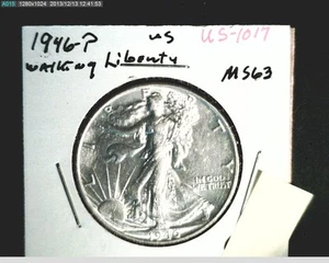 Liberty Walking Half 1946, Stempelglanz High Grade, 0,3617 Oz Silber (US-1017) - Bild 1 von 2