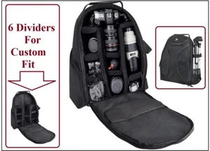 Pro Deluxe Backpack Camera Bag Case For Canon EOS Rebel T8i 90D - Picture 1 of 10