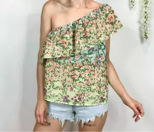 Yumi Kim Fleur Melody One Shoulder Ruffle Top NWT - Picture 1 of 5