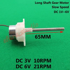 DC 3V 6V 21RPM Mini Worm Gear Motor Slow Speed 32MM Gearbox Reduction Gearmotor - Picture 1 of 4
