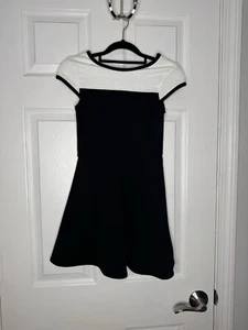 SALLY MILLER Couture NWT Black White Fit And Flare Dress Size M (10) - Picture 1 of 7