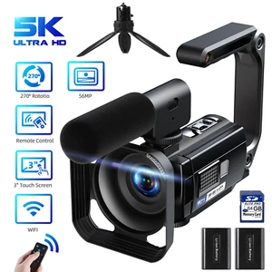 UHD 5K Video Camera Camcorder 16X Digital 56MP for YouTube Touch Screen Vlogging - Picture 1 of 9