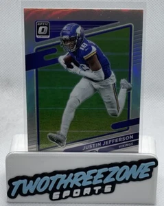 2021 Panini Donruss Optic Silver Prizm Justin Jefferson #95 - Picture 1 of 7