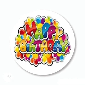 Happy Birthday Favors Scrapbook Stickers Envelope Seals Birthday Balloons Labels - Picture 1 of 1