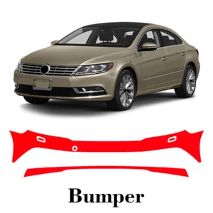 Front bumper PreCut PPF Paint Protection Film For Volkswagen CC 2013-2017 - Picture 1 of 8