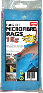 Kenco Bag of Microfibre Rags 1KG, Polish, truck, boat, car, caravan, cleaning - Picture 1 of 6