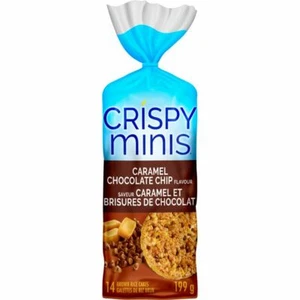5 X Quaker Crispy Minis Caramel Chocolate Chip Rice Cakes 14 Count/199g Each - Picture 1 of 2
