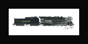 Nickel Plate Road 2-8-4 #765 10"x17" print in 10"x20" Mat Andy Fletcher signed - Picture 1 of 1