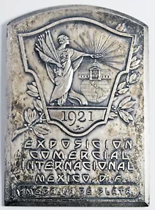 1921 Mexiko Silbermedaille Centennial of Independence Exposition - 3,3 oz - Bild 1 von 2
